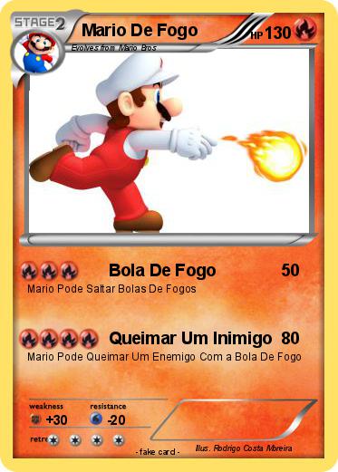 Pokemon Mario De Fogo