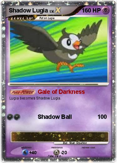 Pokemon Shadow Lugia