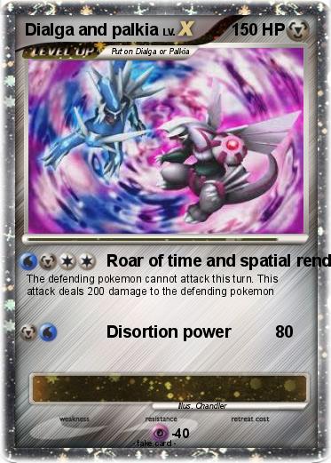 Pokemon Dialga and palkia