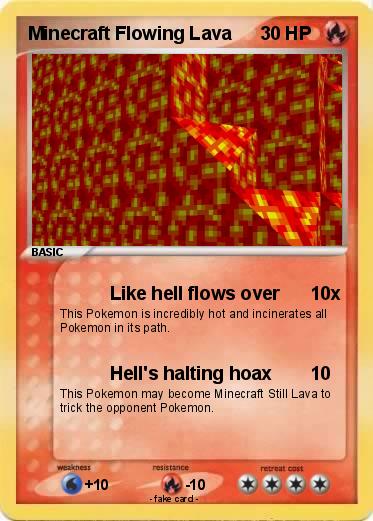 Pokemon Minecraft Flowing Lava