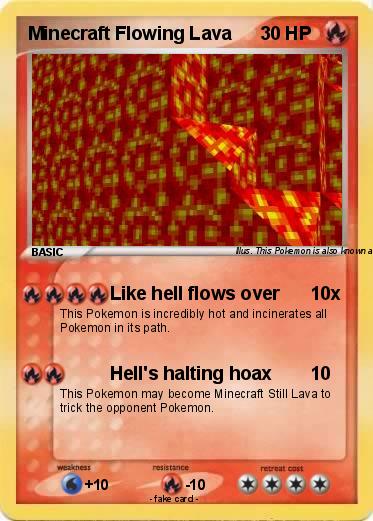 Pokemon Minecraft Flowing Lava