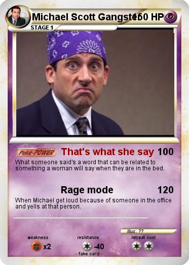 Pokemon Michael Scott Gangster