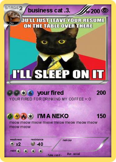 Pokemon business cat .3.
