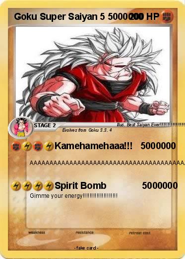 Pokemon Goku Super Saiyan 5 5000000