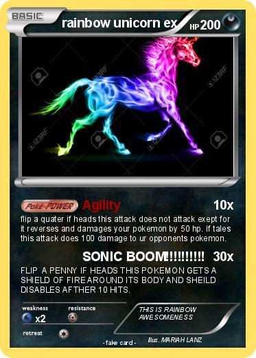 Pokemon rainbow unicorn ex