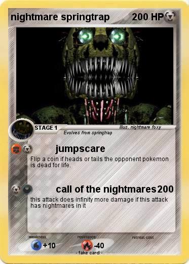 Pokemon nightmare springtrap