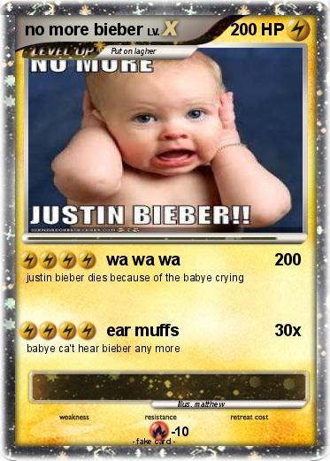 Pokemon no more bieber