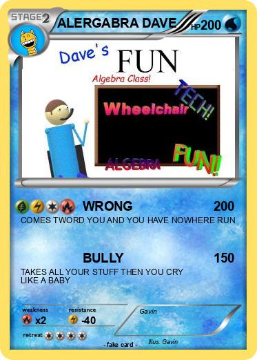 Pokemon ALERGABRA DAVE