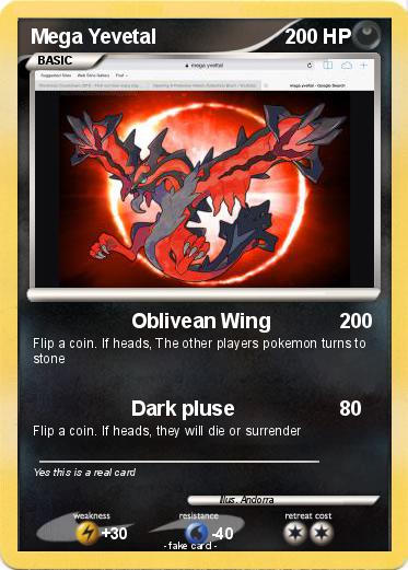 Pokemon Mega Yevetal