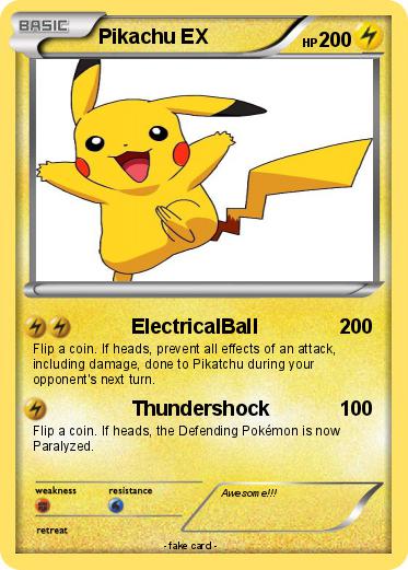 Pokemon Pikachu EX