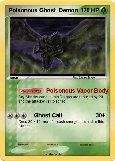 Pokemon Poisonous Ghost  Demon
