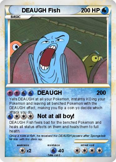 Pokemon DEAUGH Fish