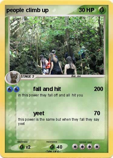 Pokemon people climb up