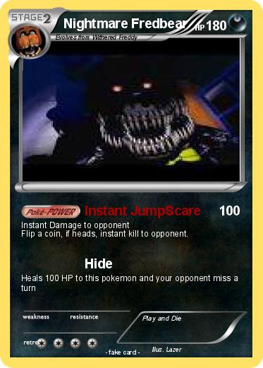 Pokemon Nightmare Fredbear