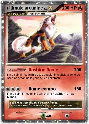 Pokemon ultimate arcanine