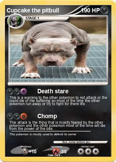 Pokemon Cupcake the pitbull