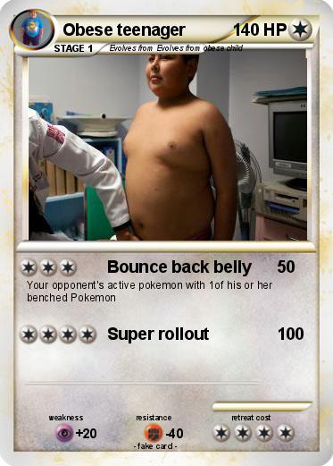 Pokemon Obese teenager