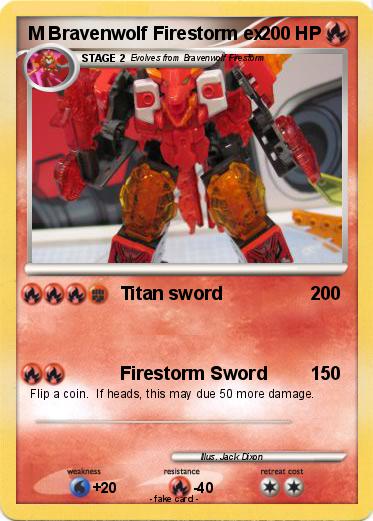 Pokemon M Bravenwolf Firestorm ex