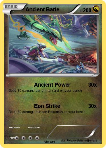 Pokemon Ancient Batte