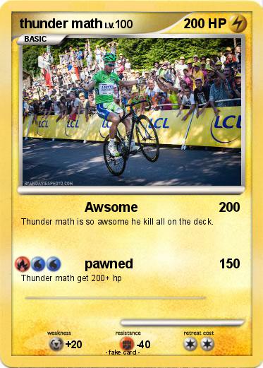Pokemon thunder math