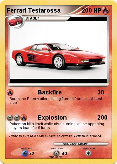 Pokemon Ferrari Testarossa