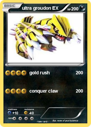 Pokemon ultra groudon EX