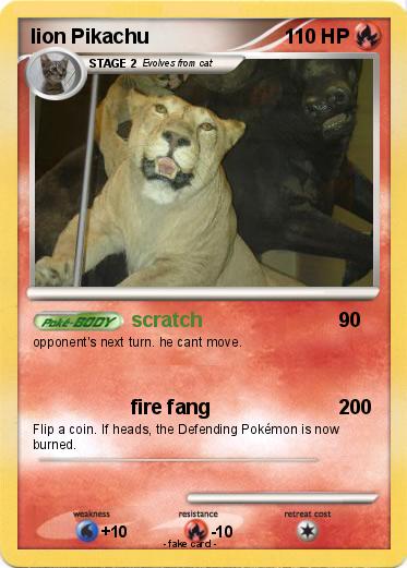 Pokemon lion Pikachu