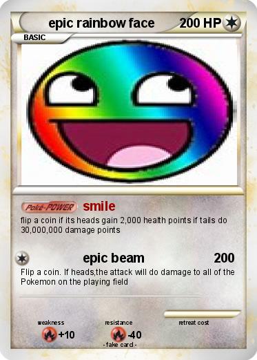 Pokemon epic rainbow face