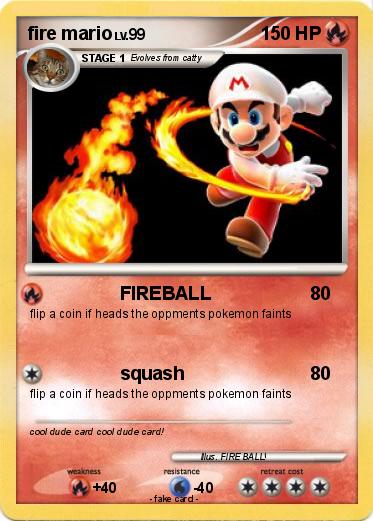 Pokemon fire mario