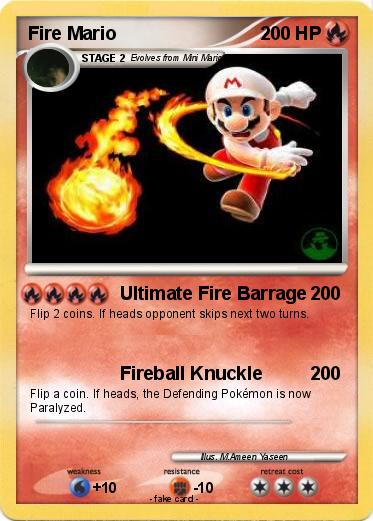 Pokemon Fire Mario