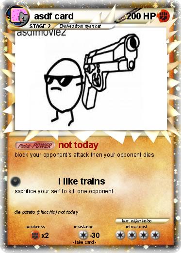 Pokemon asdf card