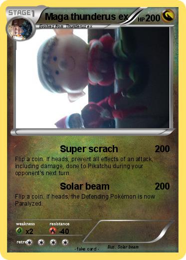 Pokemon Maga thunderus ex