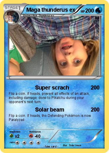 Pokemon Maga thunderus ex