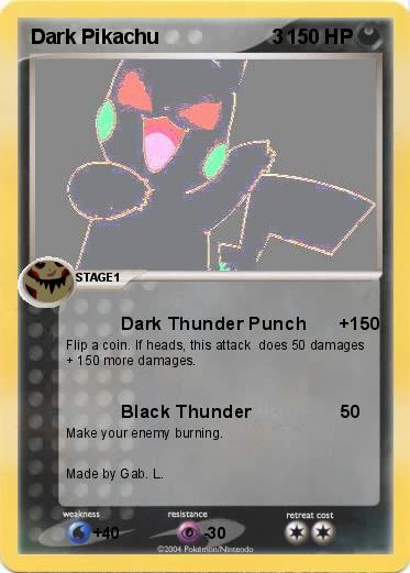 Pokemon Dark Pikachu                    3 