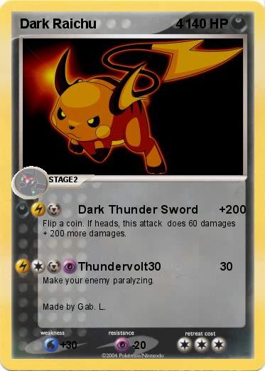 Pokemon Dark Raichu                      4