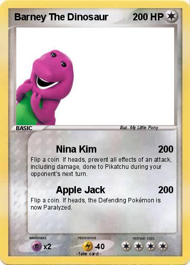 Pokemon Barney The Dinosaur