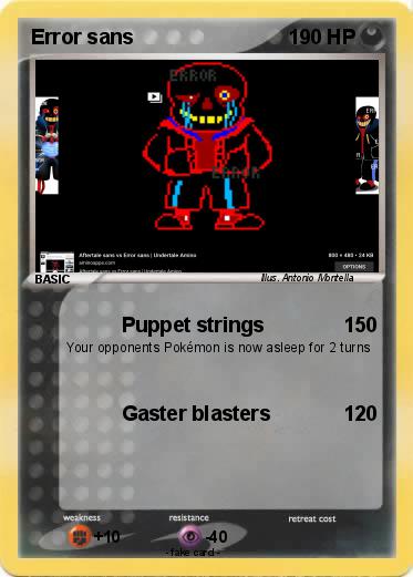 Pokemon Error sans