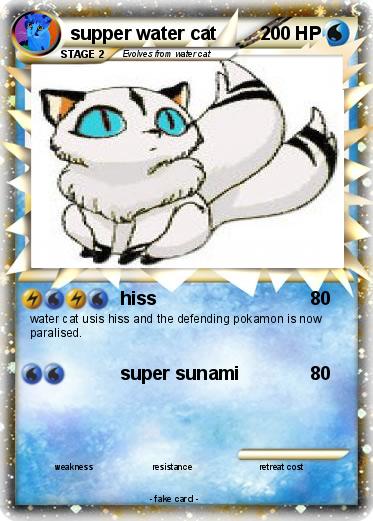 Pokemon supper water cat