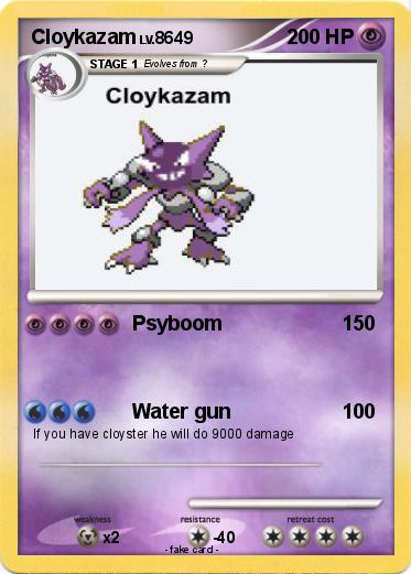 Pokemon Cloykazam