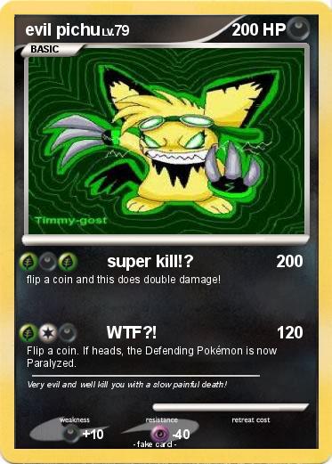 Pokemon evil pichu