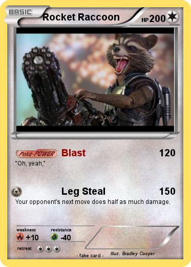 Pokemon Rocket Raccoon