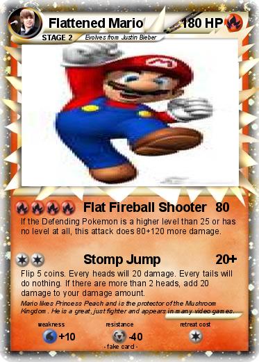 Pokemon Flattened Mario