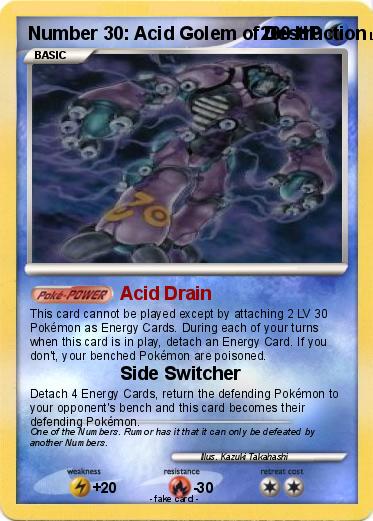Pokemon Number 30: Acid Golem of Destruction