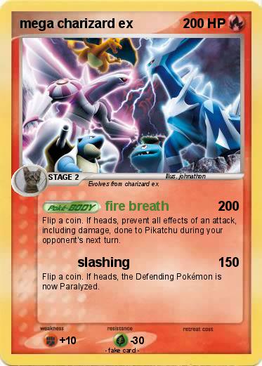 Pokemon mega charizard ex