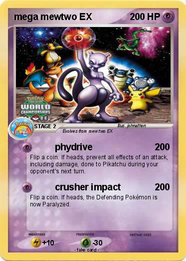 Pokemon mega mewtwo EX