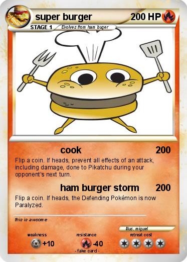 Pokemon super burger