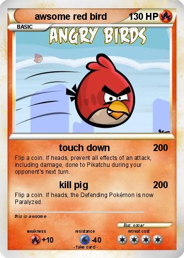 Pokemon awsome red bird