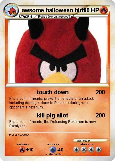 Pokemon awsome halloween bird