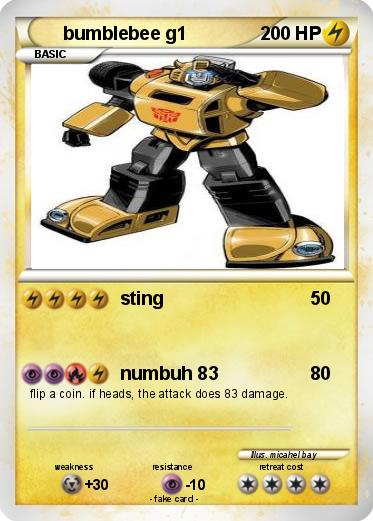 Pokemon bumblebee g1