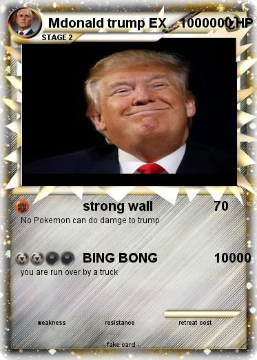 Pokemon Mdonald trump EX